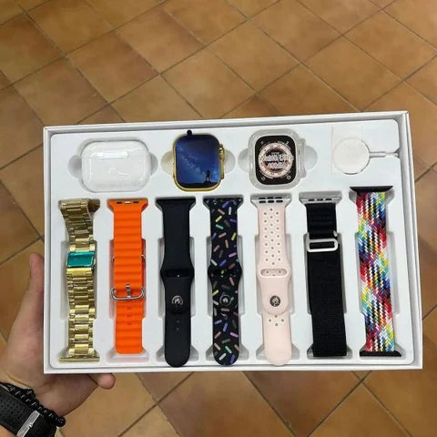Image of I20 Ultra Max Suit Smart Watch 10 In 1 Box 2.3inch Large Screen With 7 Strips Smartwatch With Airpords2
