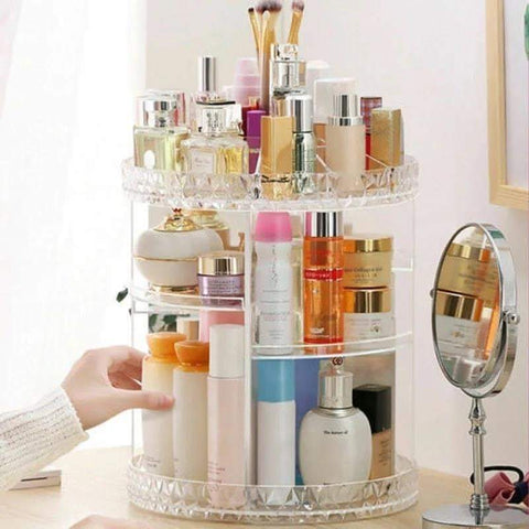 Image of 360 Degree Rotating Makeup Organizer