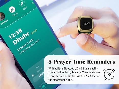 Image of Smart Tasbih Zikr Ring - Digital Electronic Tally Counter for Muslim Islamic Prayer (Random Color)