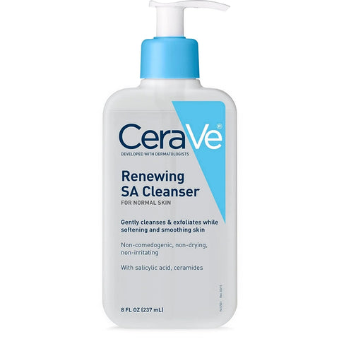 Image of Renewing SA Cleanser CeraVe Renewing SA Cleanser provides gentle,exfoliation without harsh microbeads that can scratch your skin.