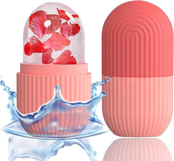Silicon Ice Roller For Brighten, Tighten, and De-Puff Face & Neck