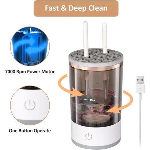 Image of Efficient Electric Makeup Brush Cleaner Machine