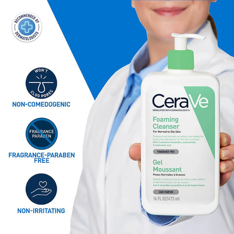 Image of CeraVe Foaming Facial Cleanser 237ML