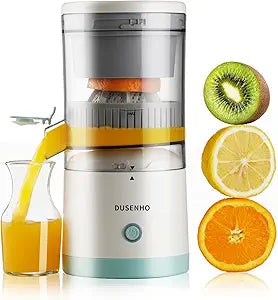 Electric Juicer Rechargeable - Citrus Machines with USB and Cleaning Brush Portable for Orange, Lemon, Grapefruit