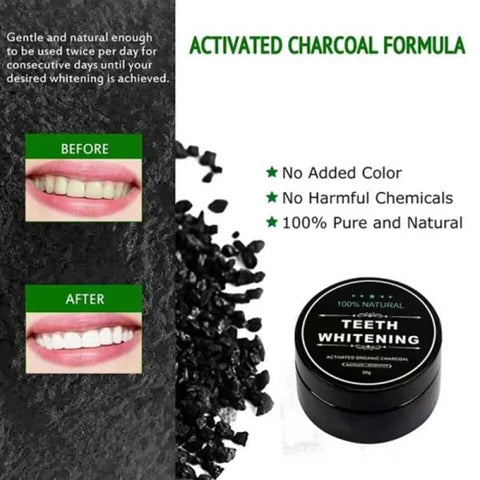 Image of Teeth Whitening Charcoal Powder (organic) Charcoal (30g)