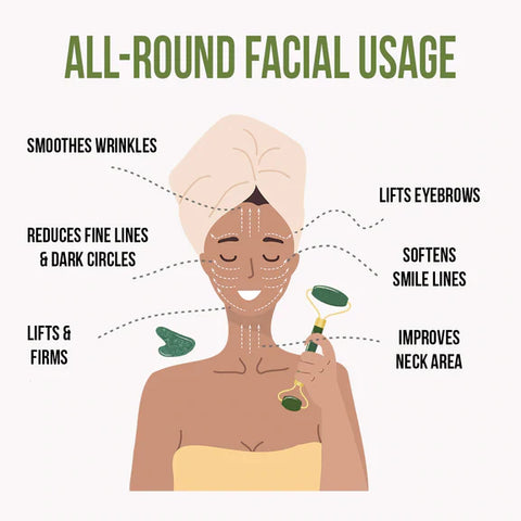 Image of Jade Roller + 24k Gold Serum : Pack of 2