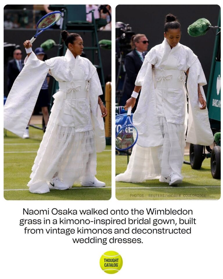 Naomi Osaka Turns Wimbledon’s All-White Tradition Into a Powerful Fashion Statement