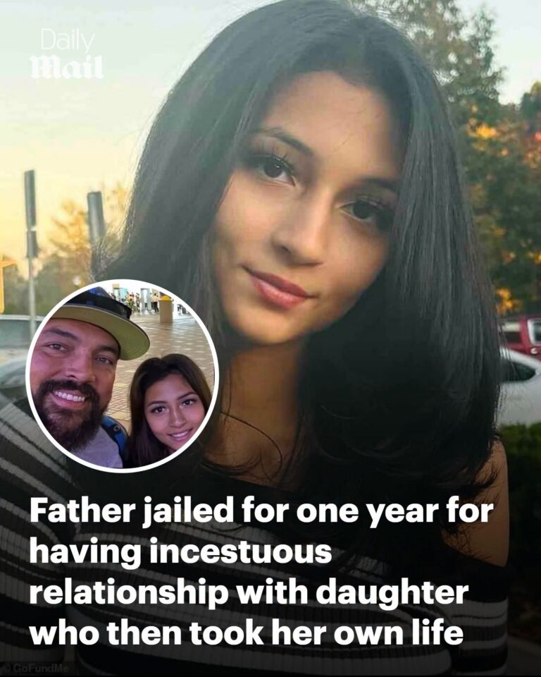 Sick father gets minuscule jail sentence for having incestuous relationship with his daughter, 18, who then tragically took her own life