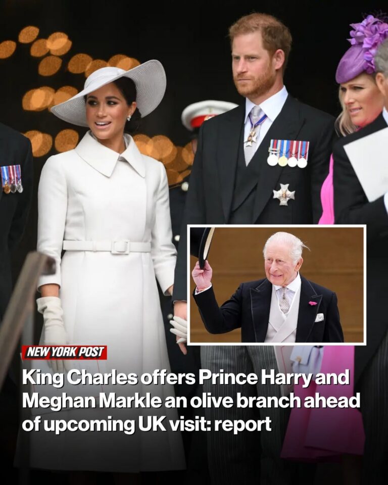 King Charles offers Prince Harry and Meghan Markle an olive branch ahead of upcoming UK visit: report