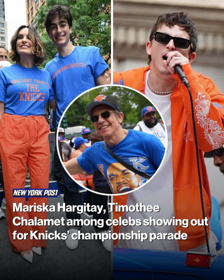 Mariska Hargitay, Timothee Chalamet among celebs showing out for Knicks’ championship parade