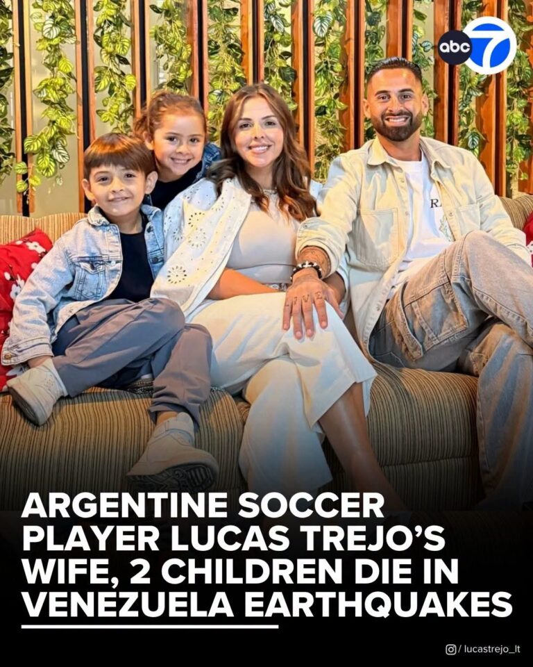 Argentine soccer player Lucas Trejo loses wife, 2 children in Venezuela earthquakes