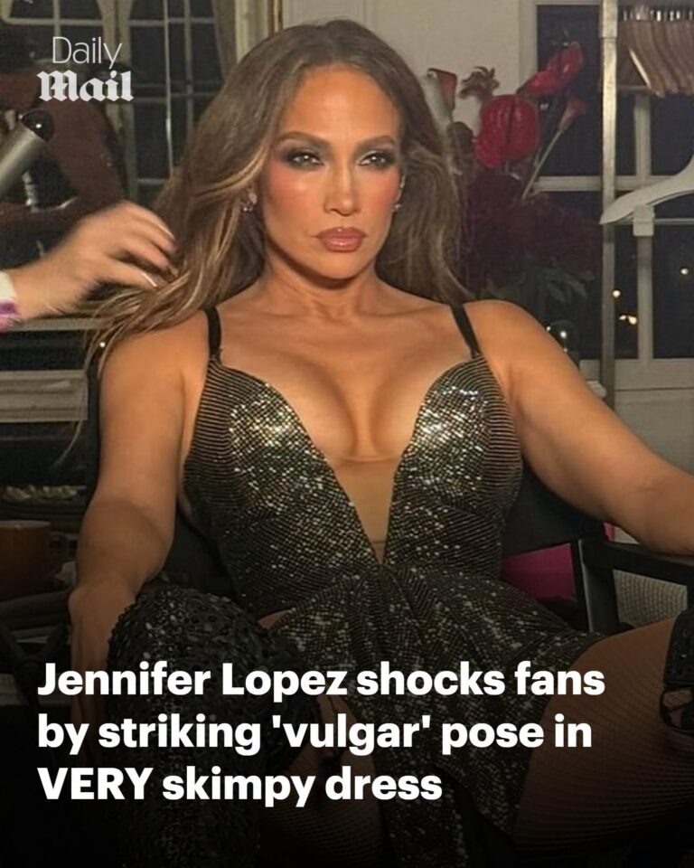 Jennifer Lopez, 56, shocks fans by striking ‘vulgar’ pose in VERY skimpy dress: ‘Close your legs!’