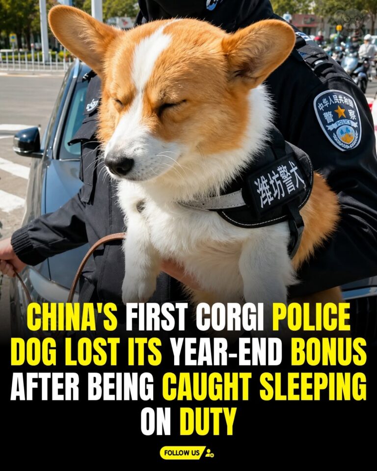 China’s First Corgi Police Dog Goes Viral After Losing His Bonus in Annual Performance Review