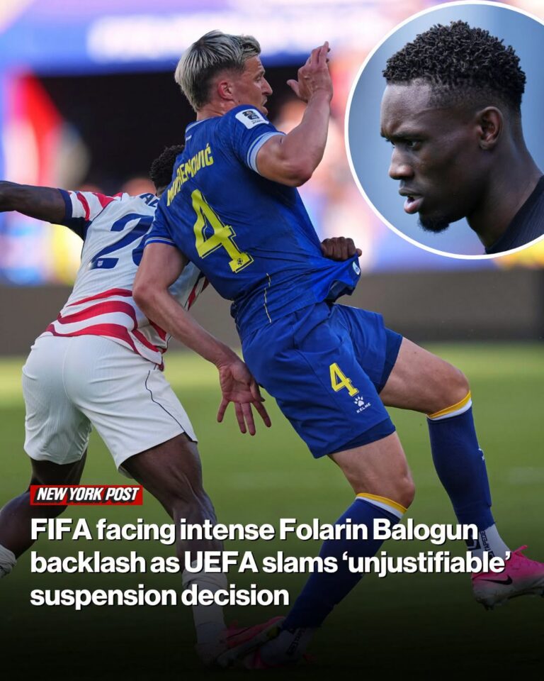 FIFA facing intense Folarin Balogun backlash as UEFA slams ‘unjustifiable’ suspension decision By Collin Ward