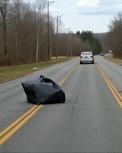 Man Discovers Surprising Contents in a Package Thrown from a Car