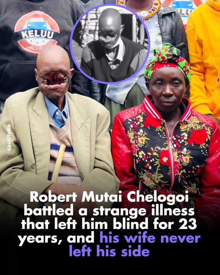 Robert Mutai Chelogoi fought for 23 years against a strange illness that left him blind, and his wife never left his side